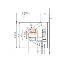 MS737; MAHLE; Démarreur 12 V 3,2 kW 11 dents, Mahle; pièce detachée