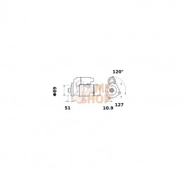 MS882; MAHLE; Démarreur 24V 5,5kW; pièce detachée