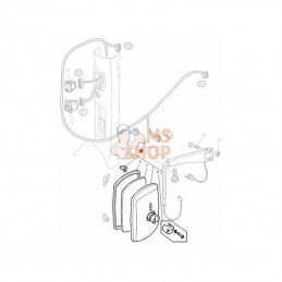 3787157M1; MASSEY FERGUSON; Tête de rétroviseur, commande électrique; pièce detachée