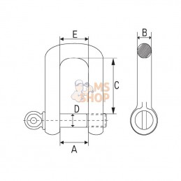 FSH34; MCBULL; Maillon 3/4"; pièce detachée