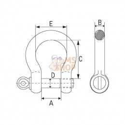 FSHG34; MCBULL; Maillon soudé 3/4"; pièce detachée