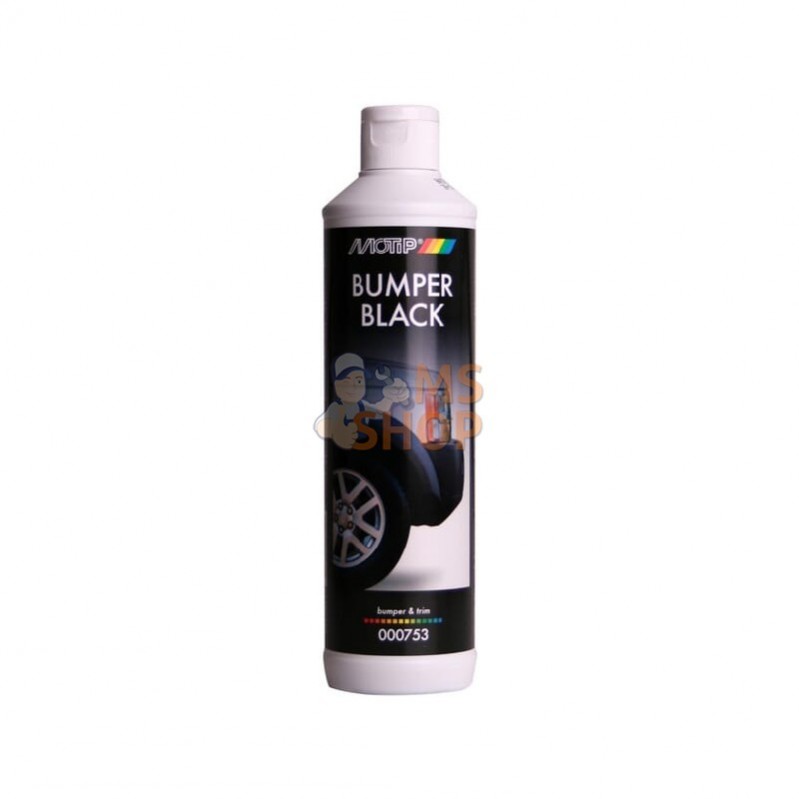 000753; MOTIP; Rénovateur pare-chocs noir Bumper Noir 500 ml; pièce detachée