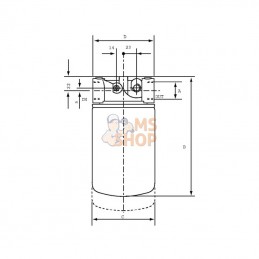 CT100A25AB; MP FILTRI; Filtre 25 µm; pièce detachée