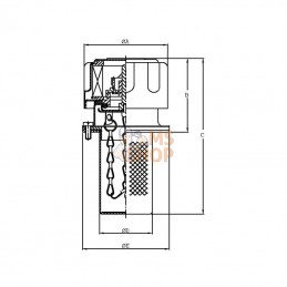 TA80D10A003P01; MP FILTRI; Bouchon de remplissage d'huile; pièce detachée