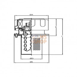 TA80D10A003P01; MP FILTRI; Bouchon de remplissage d'huile; pièce detachée