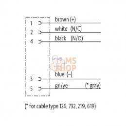 7000122416350500; MURR ELEKTRONIK; Câble de capteur, M12, 5P, 5 m; pièce detachée