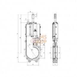 ARZO0100200551; MZ; Robinet-vanne 8" (hydr); pièce detachée