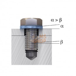 NL27P001; NORD - LOCK; Rondelle de blocage M27x42x3.4mm, acier revêtu DIN 128a; pièce detachée