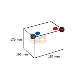 FPG1240; AUTRE MARQUE; Batterie GEL 12 V 40 Ah; pièce detachée