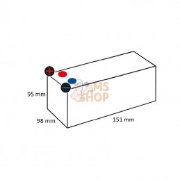 FLP1212; AUTRE MARQUE; Batterie LITHIUM 12 V 12 Ah; pièce detachée