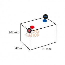 FLP654; AUTRE MARQUE; Batterie LITHIUM 6 V 5,4 Ah; pièce detachée