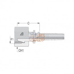 PGL618; ALFAGOMMA; Embout DN06 F M18x1.5-12L; pièce detachée