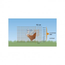 292272; AKO; Filet à volailles 50m, 106cm double fourche, vert, rac. élect.; pièce detachée