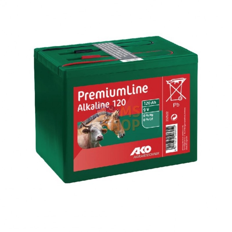 350522; AKO; Batterie alcaline 9V-120Ah; pièce detachée