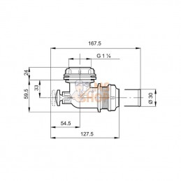 452005; ARAG; Robinet soupape 1 1/4"; pièce detachée