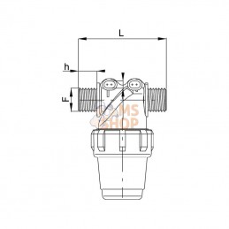 323043; ARAG; Cartouche filtrante 1"; pièce detachée