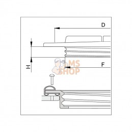 3514080; ARAG; Couvercle de réservoir 620mm; pièce detachée