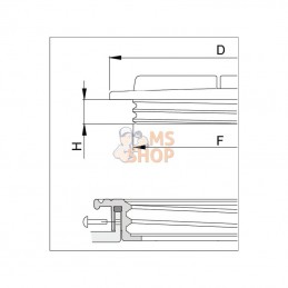 3516120; ARAG; Couvercle de réservoir 255mm; pièce detachée