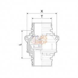 504201E; ARAG; Clapet anti-retour T6 M; pièce detachée