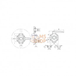 453257A77; ARAG; Bille - soupape 5 voies 2" F; pièce detachée