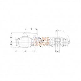 453004S66; ARAG; Bille - soupape 2 voies T6; pièce detachée