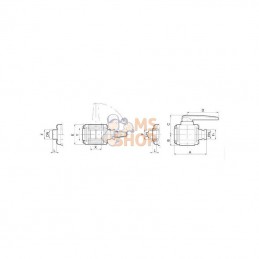 453005H66; ARAG; Bille - soupape 2 voies 1 1/2" F; pièce detachée