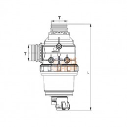 31020D3; ARAG; Filtre aspiration 2" T5 Me. 50; pièce detachée