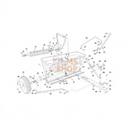 450288; AGRI-FAB; Épandeur d'engrais 80 kg; pièce detachée