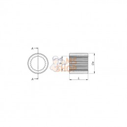 MA21A; BORELLI; Douille à souder T21 16/32"DP.; pièce detachée