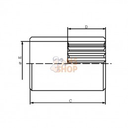 MA21A; BORELLI; Douille à souder T21 16/32"DP.; pièce detachée