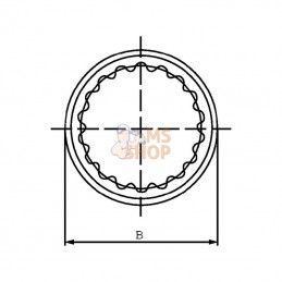 MA14A; BORELLI; Douille à souder T14 12/24"DP.; pièce detachée