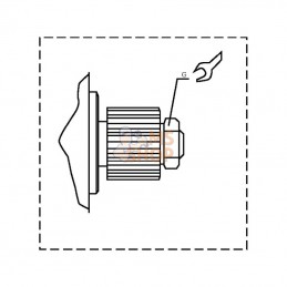 MO2018A; BORELLI; Douille accoupl. gr.3/2T Key 4; pièce detachée