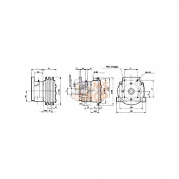 EMKGR1212VHD; BORELLI; Embrayage électromag 12V 14Kpm; pièce detachée