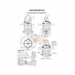 GRS16S; BALTROTORS; Rotator 160kN Bride 6x17mm ron; pièce detachée