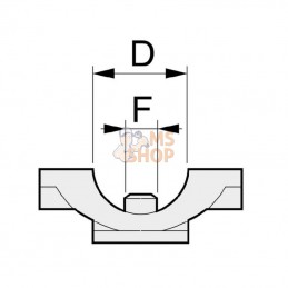 3007001; BRAGLIA; Porte-buse simple, long 1/2"; pièce detachée