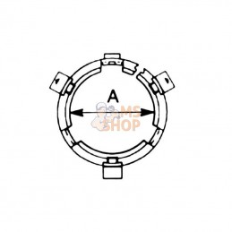 255080015; BONDIOLI&PAVESI; Bague externe (8G512); pièce detachée