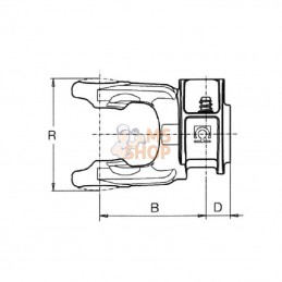 5070L3755; BONDIOLI&PAVESI; Mâchoire verrouillage rapide, 1-3/8"-21 can, 7/G8/S8/H8 Bondioli&Pavesi; pièce detachée