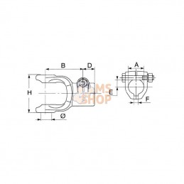 509066352; BONDIOLI&PAVESI; Aufsteckgabel Boulon de blocag; pièce detachée