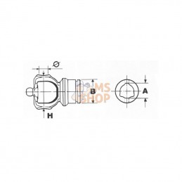 208026873; BONDIOLI&PAVESI; Mâchoire int. pour Tube ext. 1; pièce detachée