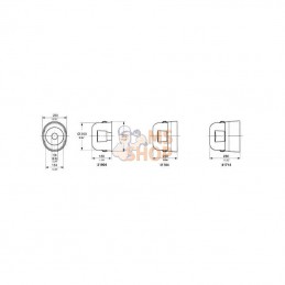 4171402CE; BONDIOLI&PAVESI; Coiffe de protection B280/250 L280; pièce detachée