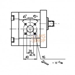 0510525068; BOSCH REXROTH; Pompe engrenages AZPF-12-011RFO20KB; pièce detachée