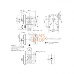 0511625002; BOSCH REXROTH; Moteur hydraulique AZMF-11-019RFB20MB Bosch Rexroth; pièce detachée