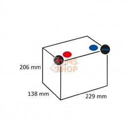 FPG1250; AUTRE MARQUE; Batterie GEL 12 V 50 Ah; pièce detachée