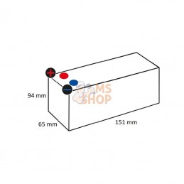 FLP129; AUTRE MARQUE; Batterie LITHIUM 12 V 9 Ah; pièce detachée