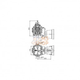 MEC1000H; BATTIONI PAGANI; Entraînement hydraulique de pompe à vide BP; pièce detachée