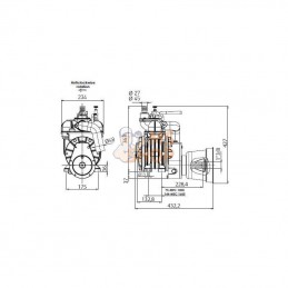 MEC1000H; BATTIONI PAGANI; Entraînement hydraulique de pompe à vide BP; pièce detachée