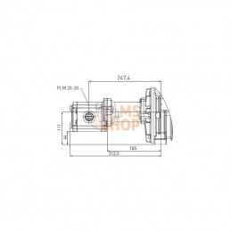 MEC1000H; BATTIONI PAGANI; Entraînement hydraulique de pompe à vide BP; pièce detachée