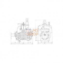 MEC1000H; BATTIONI PAGANI; Entraînement hydraulique de pompe à vide BP; pièce detachée