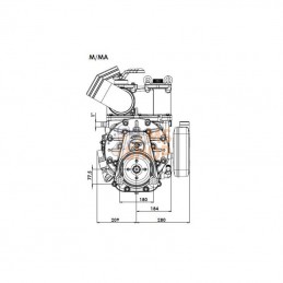 KPSB670MA100; BATTIONI PAGANI; Pompe à vide 540 tr/min 18620 l/min avec lubrification automatique et Ballast B.P.; pièce detaché