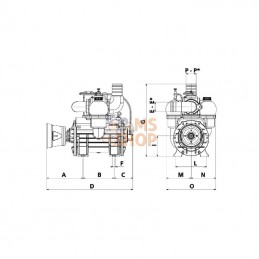 MEC9000DLA; BATTIONI PAGANI; Pompe à vide entraînement direct anti horaire  lubrification automatique B.P.; pièce detachée